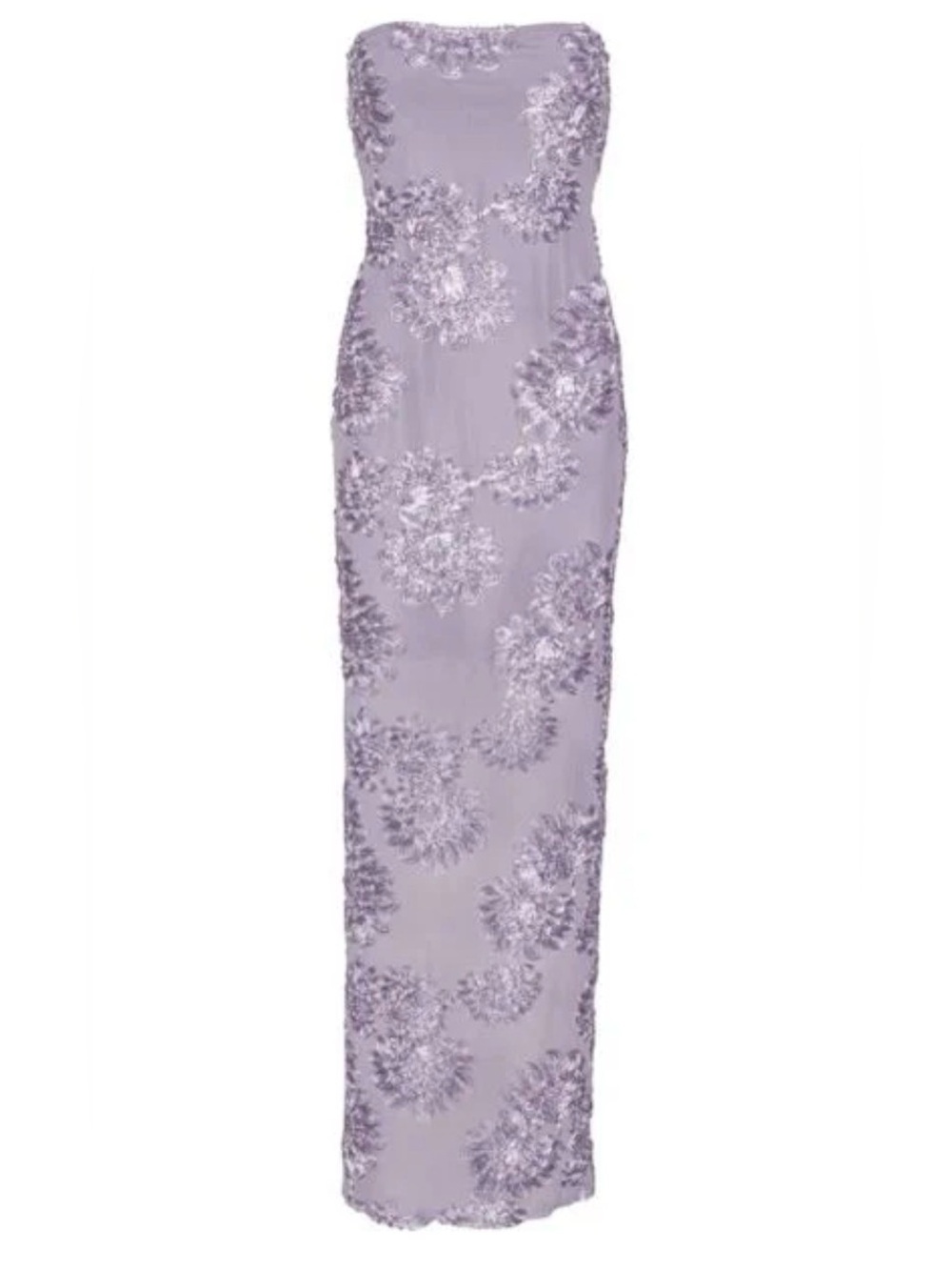 Rotate lilac purple floral appliqué dress